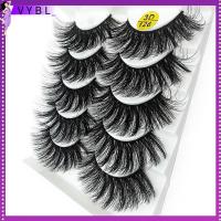 VYBL SKONHED 5 Pairs ผู้หญิง Wispy Flared เป็นธรรมชาติ ขนตาปลอม ต่อขนตา Crisscross 3D Faux Mink Hair