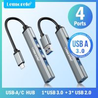 Lemorele ฮับ USB Tipe C OTG 3.0 OTG 4พอร์ต USB C ฮับเครื่องแยกอเนกประสงค์สายชาร์จแล็ปท็อป Aksesori เหมาะสำหรับ Xiaomi Lenovo Macbook Pro