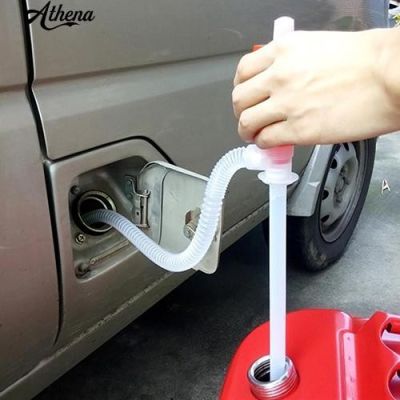 √COD Portable Car Truck Manual Hand Siphon Pump Liquid Gas Oil Water Transfer Tool