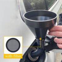 【CW】 2 In 1 Car Refueling Funnel With Strainer Can Spout Gasoline Motorcycle Truck