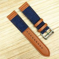 ℡❐ New 1PCS 22mm genuine leather Watch band watch straps good quality 6 color available