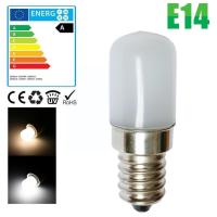 2วัตต์ E14 LED ตู้เย็นหลอดไฟตู้เย็นข้าวโพดหลอดไฟแทนที่ SMD2835 AC 220โวลต์สีขาวอบอุ่นโคมไฟ LED สีขาวฮาโลเจน R6F1