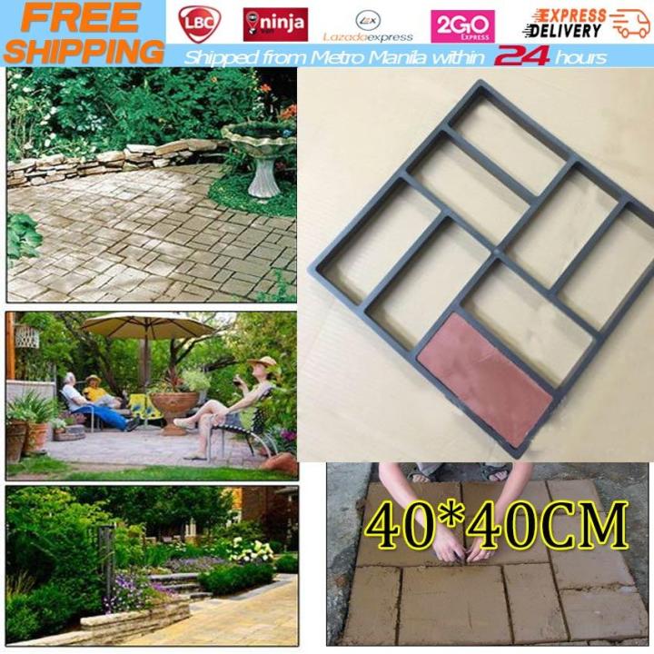 Walk Maker Reusable Concrete Path Maker Molds Stepping Stone Paver Lawn  Patio Yard Garden DIY Walkway Pavement Paving Moulds