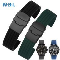 Silicone Watch Strap Male Suitable for Casio Seiko Armani Citizen Mido King Wristband