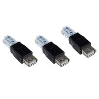 3X Female USB A to Male Ethernet RJ45 Plug Adapter New