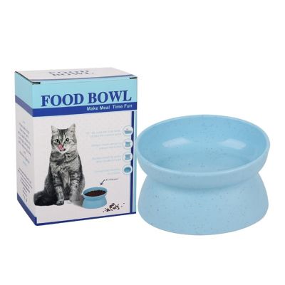 สูงลื่นชามสัตว์เลี้ยงสำหรับแมวอาหารชามน้ำสำหรับแมวชามให้อาหารสัตว์เลี้ยงสำหรับแมวสุนัขป้อนคอยามยืน
