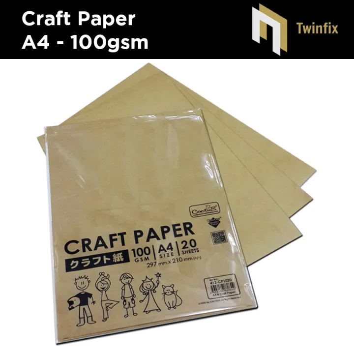 A4 Size Craft Paper 100gsm/ Kraft Paper/ Brown Craft Paper / Recycle