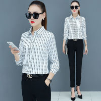 Long Sleeve Shirt Women Korean Fashion Casual Office Blouse Plus Size Loose Tops