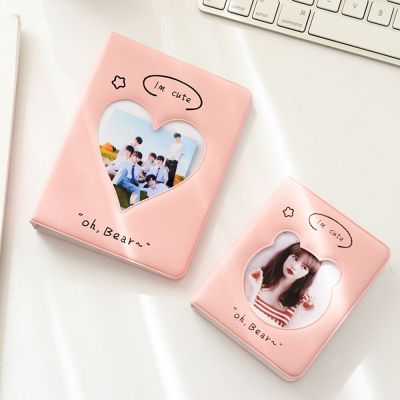 Photocard Holder 3 Inch 64/36 Pockets L/S Photo Album Love Bear Movie Ticket Star Collection Photo Sticker DIY Mini Instax Album  Photo Albums