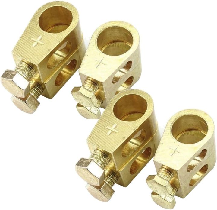 Copper Battery Terminals - Negative and Positive Car Battery Cable Ter