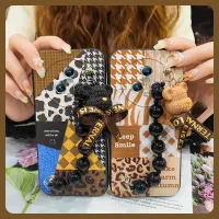 Simplicity Bear bracelet Phone Case For Honor Magic5 Anti-fall phone case protective case Black pearl pendant cute