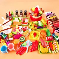 Children Pretend Play Kitchen Toys Simulation Food Hot Pot Cooking Cookware Set Role Play Educational Toy Gifts for Girls Kids