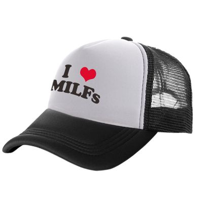 [2023] ฉันรักทหารหมวกทรักเกอร์ผู้ชายหมวกเบสบอลอารมณ์ขันเท่ฤดูร้อนหมวกตาข่าย MZ-476ตาข่าย Unisex