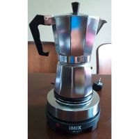 ชงชง - ชุด หม้อต้ม กาแฟ maka pot 6 คัพ พร้อม เตาไฟฟ้ามินิ 500W !! N0Y3