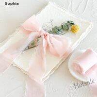 【hot sale】∈▪❐ D18 [[Sophia]] Frayed Edged Wrinkle Chiffon Silk Ribbon Handmade Ripped Wedding Flower Bouquet HOT SELL