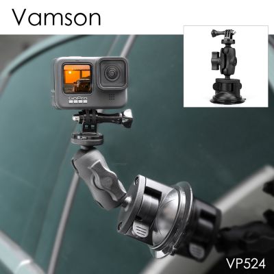 Vamson For Gopro 11 10 9 Mobile Phone Car Bracket Glass Suction Cup Action Camera Sport Mount For Insta360 X3 Camera Accessories