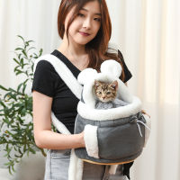 Warm Fleece Portable Cat Kitten Chest Backpack Pink Cute Pet Bunny Puppy Carrier Bag Outdoor Dog Travel Handbag Yorkie Shorthair