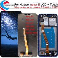 6.3 เหมาะสำหรับ Huawei Nova 3I จอแสดงผล LCD INE-Lx1r LX2 Lx2r หน้าจอสัมผัส Digitizer เหมาะสำหรับ Huawei P Smart Plus LCD