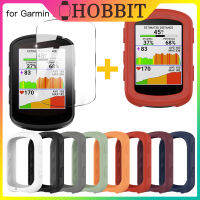 2ชิ้นฟิล์มกระจกกันรอยหน้าจอ + เคสซิลิโคนสำหรับขอบของ Garmin 540/840 GPS จักรยานจับเวลา2-IN-1กระจกเทมเปอร์เคส