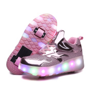 Giày Thể Thao Bánh Xe Phát Sáng GRAZIA Giày Trượt Patin Có Đèn LED Sạc USB