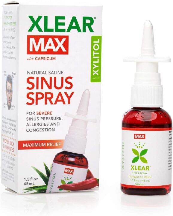 [PREORDER] XLEAR MAX NATURAL SALINE NASAL SPRAY WITH XYLITOL MAXIMUM