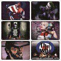 Vintage Harley Quinn Joker Movies Poster Metal Sign Retro Film Character Art Tin Signs Man Cave Pub Room Bedroom Home Decor