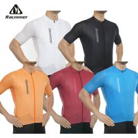 ZZOOI Racmmer Pro AERO Cycling Jersey Summer Mens Bike Mtb Jersey Super-Light Bicycle Jersey Italian Sleeve Mesh Cycling Clothing