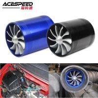 Car Turbine Supercharger Turbo Charger Double Air Filter Intake Fan Fuel Gas Saver Kit Auto Replacement Part
