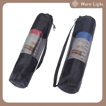 Large Canvas Yoga Mat Bag with Multiple Compartments – Perfect for