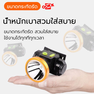 ไฟฉายแรงสูง LED ปรับได้ 2 ระดับ ชาร์จไฟได้ กันน้ำ ไฟฉายเดินป่า ไฟฉายคาดหัว LED แบตลิเธียมไอออน ไฟฉายส่องสัตว์ NEOBEE รุ่น B7