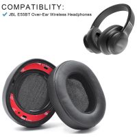 Replacement Ear Pads Foam Cushion Pillow Parts Cover for JBL E55BT E 55 bt Bluetooth Wireless Headsets (Black)