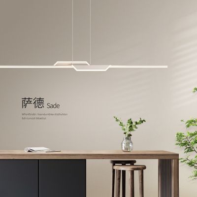 [COD] Guangdong Zhongshan restaurant chandelier one word modern minimalist light luxury strip designer island