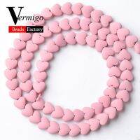 【CW】 Natural Pink LoveNanotech Rubber HematiteBeadsJewelry Making 6mm Needlework Beads For15 39; 39;