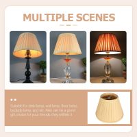 Pleated Fabric Lampshade Desk Accessory Vintage Shades Indoor Sconces Wall Lighting Household Small Cloth Floor