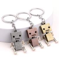 [Lovely Cute] movable robot keychain ins simple men and women cool key pendant gift