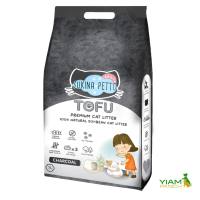 Sukina Petto Tofu cat litter ทรายแมวเต้าหู้ ขนาด 7 L กลิ่่นชาโคล