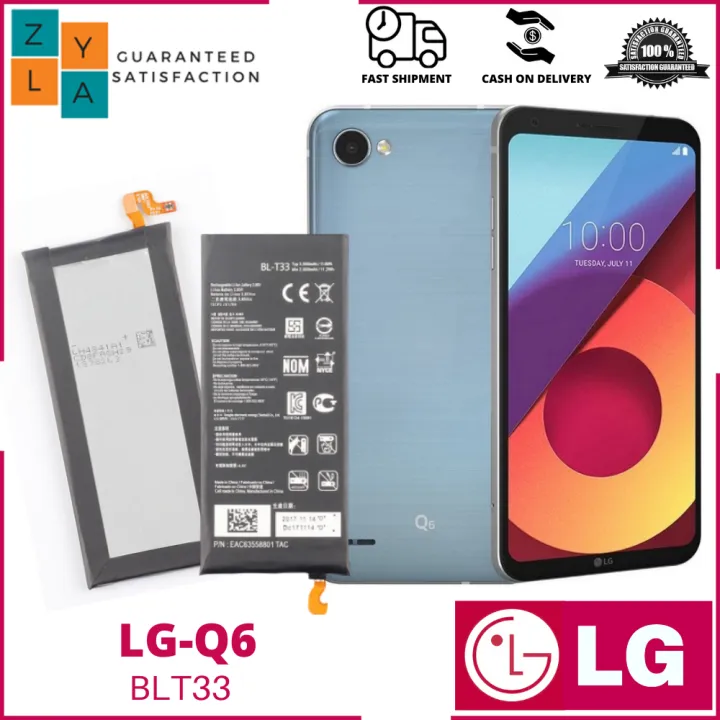 LG Q6, Model BLT33 Battery, Original Equipment Manufacturer. Liion