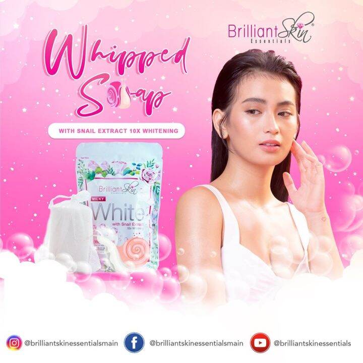 Brilliant Skin Milky White Whipped Soap 100g Lazada PH