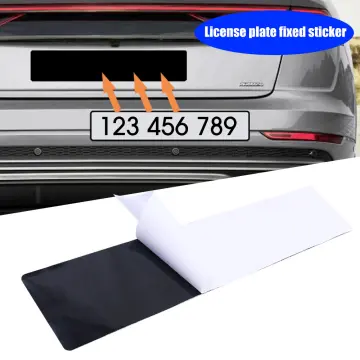 2pcs License Plate Holder Velcro Frameless Car License Plate Holder Car  License