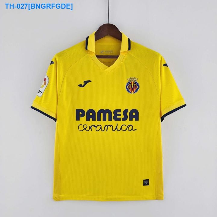 2022-2023-villarreal-football-shirt-yellow-mens-sports-short-sleeve-jersey