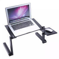 2023ปรับโต๊ะแล็ปท็อปโต๊ะคอมพิวเตอร์แบบพกพา Ergonomic Lapdesk สำหรับทีวีเตียงโซฟา PC โน้ตบุ๊คโต๊ะขาตั้งเมาส์ Pa