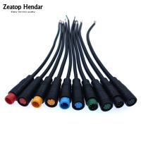 2Pcs M8 2 3 4 5 6 Pin Electric Bicycle Butt Joint Plug Connector Wiring Line Scooter Brake Cable Signal Connecting Sensor 20CMWires Leads Adapters