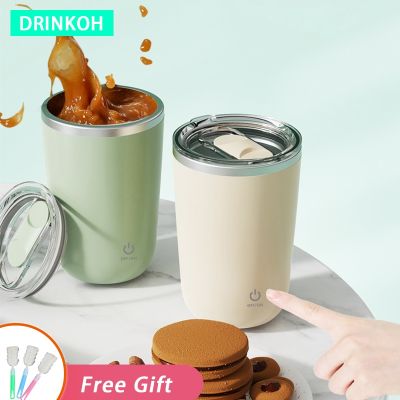 ♈♣♂ Self Stirring Coffee Mug Electric Stainless Steel Rotating Milk Mug Magnetic Blending Water Bottle 350ml Automatic Mixing Cup