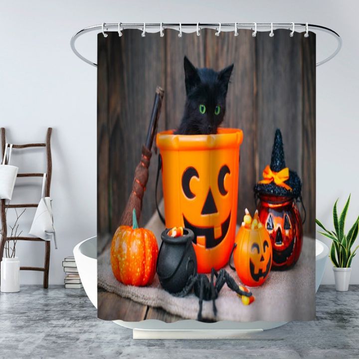 cw-pumpkin-shower-curtain-polyester-bathtub-for-cortina-de-ba-o