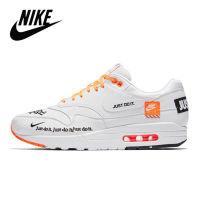 New HOT 【Original】 ΝΙΚΕ Ar* Max- 1 Just- Do- It- White Orange Breathable Running Shoes Fashion MenS and WomenS Sports Shoes {Free Shipping} {Free Shipping}