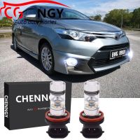 ชุดหลอดไฟตัดหมอก LED สีขาว แบบเปลี่ยน สําหรับ TOYOT A VIOS gen3 2013 2014 2015- 2018-6000K 2 ชิ้น