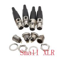 1Set XLR 3/4/5/6 Pin Male Female Plug Socket Small Audio Microphone Aviation Connector for Cable Soldering MIC Audio Microphone