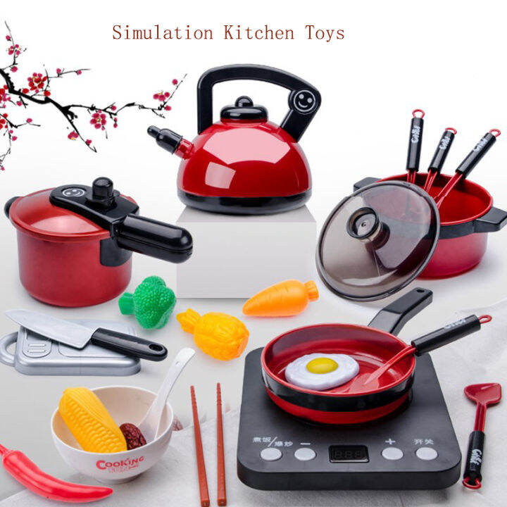【64PCS】Kitchen Toy Cooking Toy Set Children's Play House Simulation