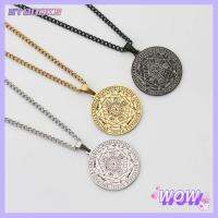 SYBOOKS 2pcs Wicca สร้อยคอจี้เครื่องรางเปลี่ยนสีได้7แบบ เหล็กไร้สนิม การป้องกันเหนือธรรมชาติ สร้อยคอเซนต์ไมเคิล วินเทจ เครื่องประดับอัญมณีอัญมณี โซ่คล้องคอ สำหรับผู้ชาย