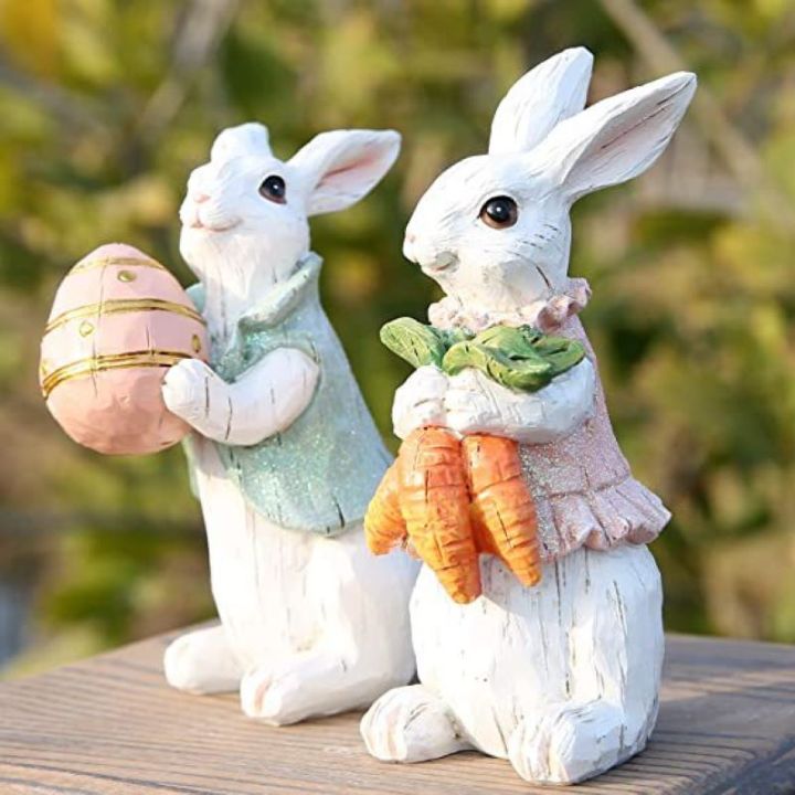 resin-crafts-rabbit-with-egg-ornament-decorative-rabbit-gift-cute-ornaments-easter-rabbit-rabbit-ornament